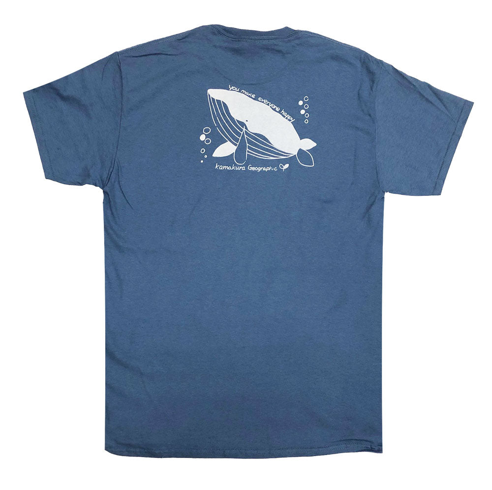 鎌T-Shirts ハッピーホウェール Happy Whale
