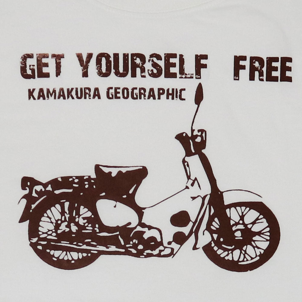 鎌T-Shirts New 【Get yourself free】シリーズ Cub スパーカブ 名車Tシャツ