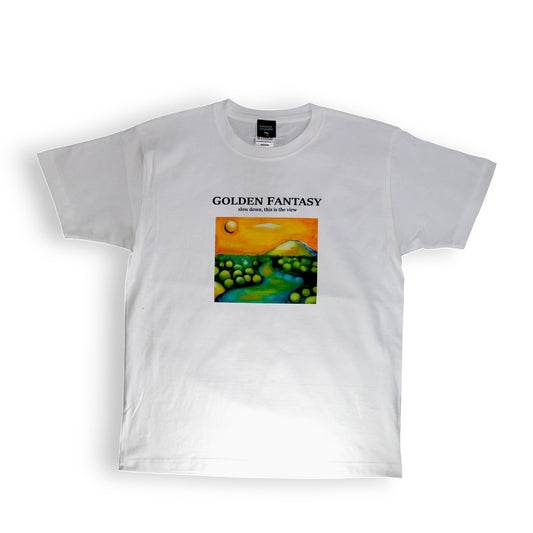 鎌T-Shirts アートT-Shirts/ Golden Fantasy ゴールデンファンタジー Artist : Minasa ハンドライティングアート ベルリンアーティスト