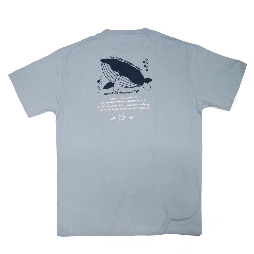 鎌T-Shirts New ハッピーホウェール Happy Whale
