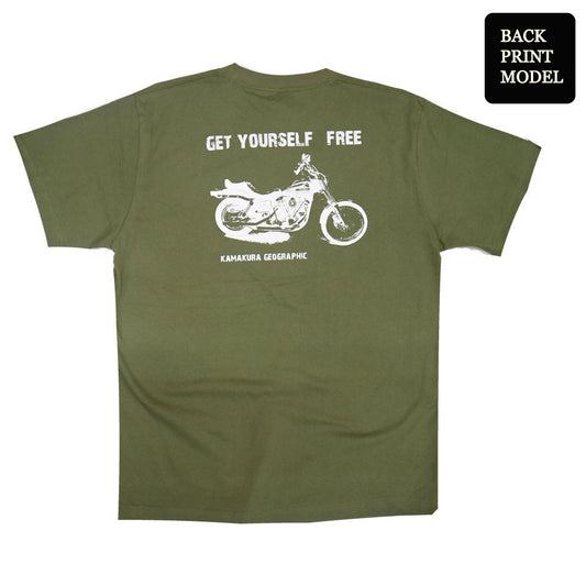 鎌T-Shirts New【Get yourself free】シリーズ ハーレー Harley Davidson ショベルヘッド