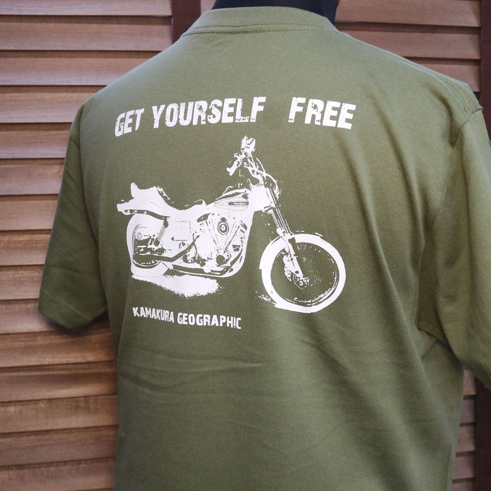 鎌T-Shirts New【Get yourself free】シリーズ ハーレー Harley Davidson ショベルヘッド