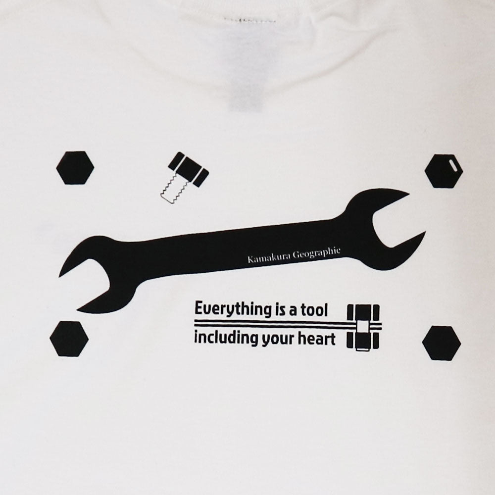 鎌T-Shirts 全ては道具 Everything is a tool スパナ
