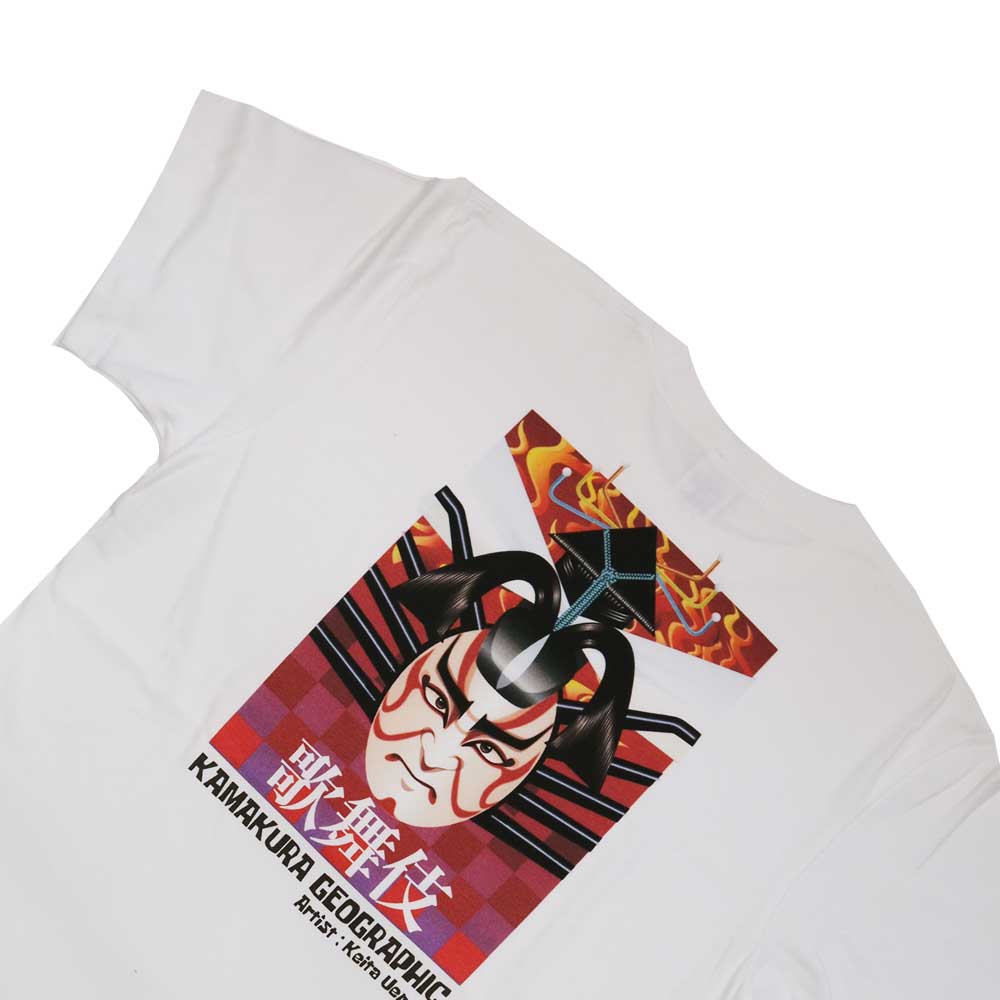 鎌T-Shirts アートセレクション Kabuki Japan Back Print / Artist : Keita Ueno 上野啓太コレクション