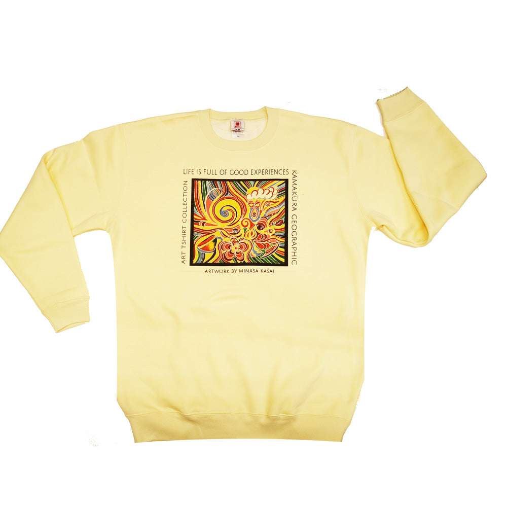 スウェットシャッ Life is full of good experience アートTシャツ