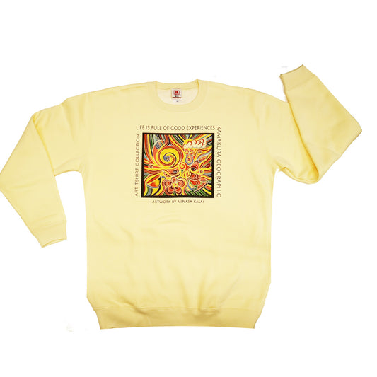 スウェットシャッ Life is full of good experience アートTシャツ