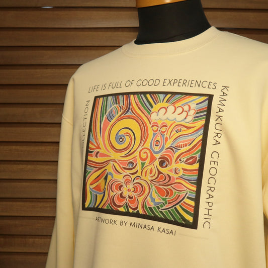 スウェットシャッ Life is full of good experience アートTシャツ