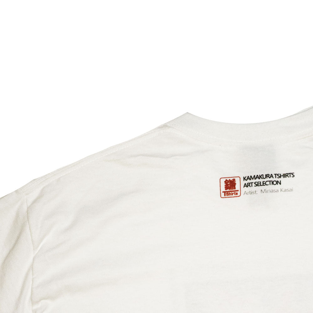 鎌T-Shirts アートセレクション Life is full of good experience / Artist : Minasa Kasai ハンドライティングアート ベルリンアーティスト