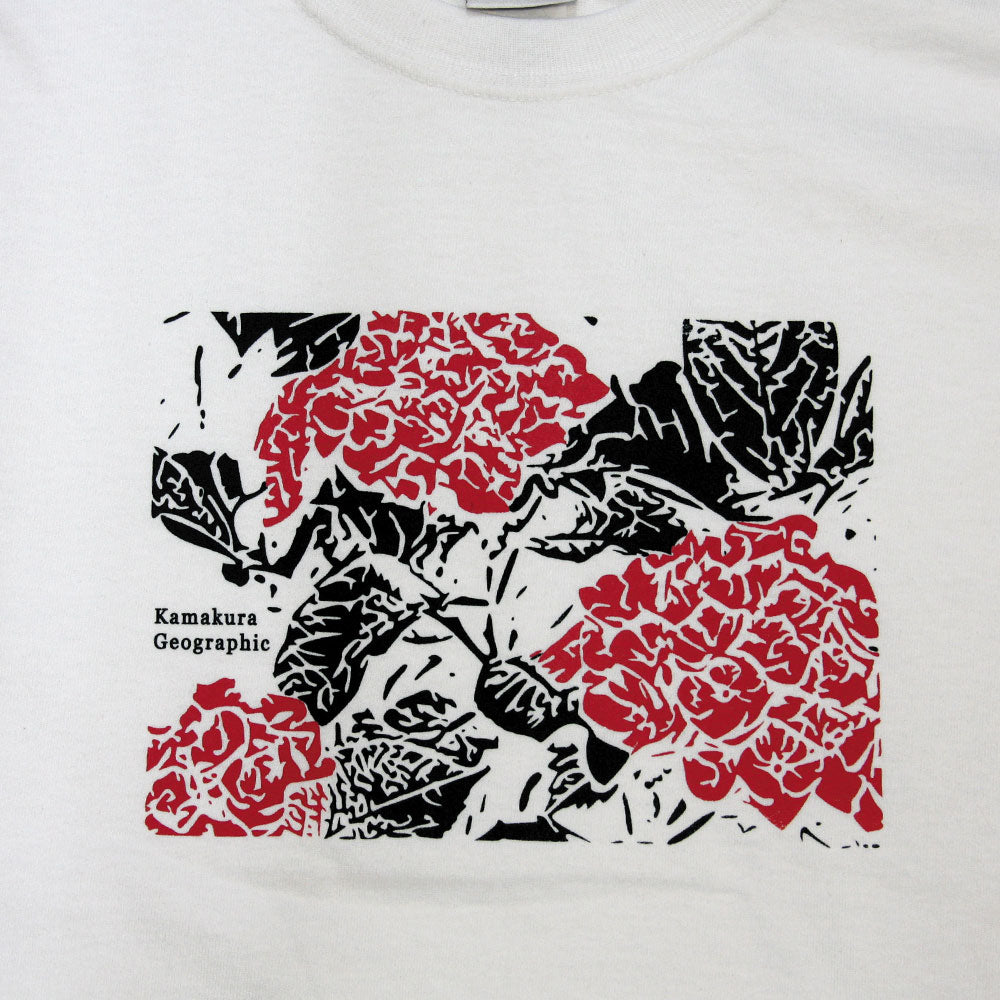 鎌T-Shirts 紫陽花 Hydrangea Blue and Red