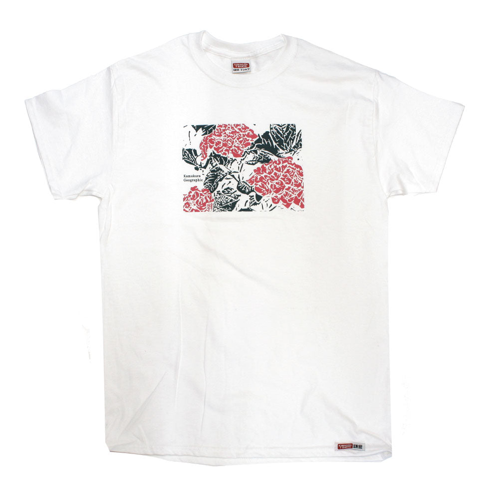 鎌T-Shirts 紫陽花 Hydrangea Blue and Red