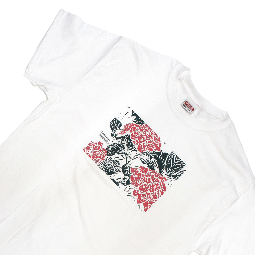 鎌T-Shirts 紫陽花 Hydrangea Blue and Red