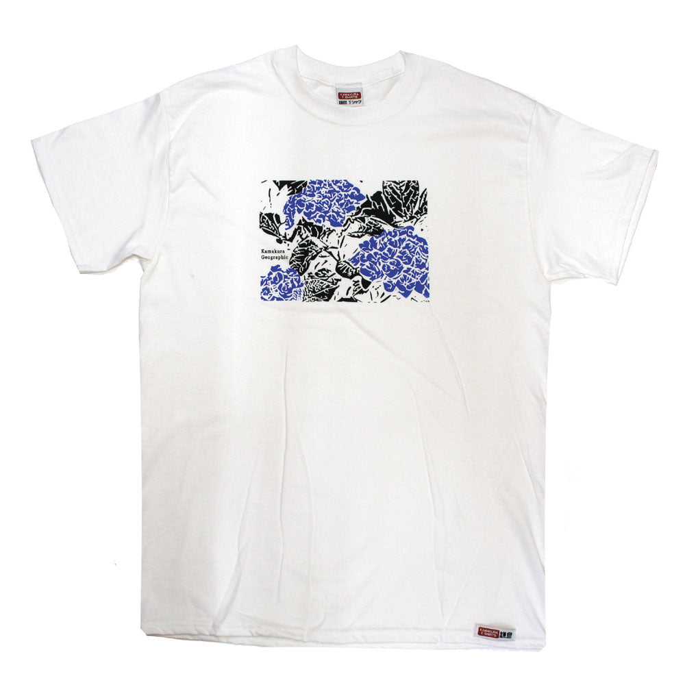 鎌T-Shirts 紫陽花 Hydrangea Blue and Red