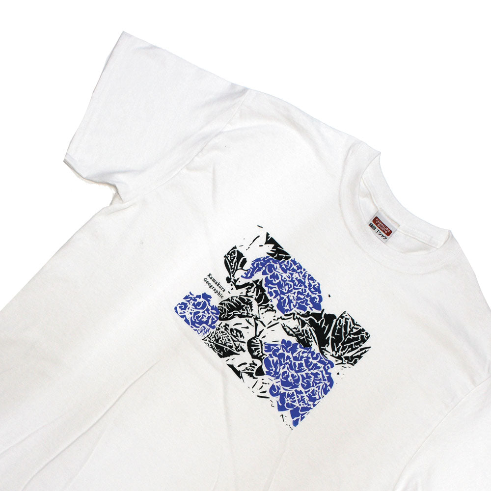 鎌T-Shirts 紫陽花 Hydrangea Blue and Red