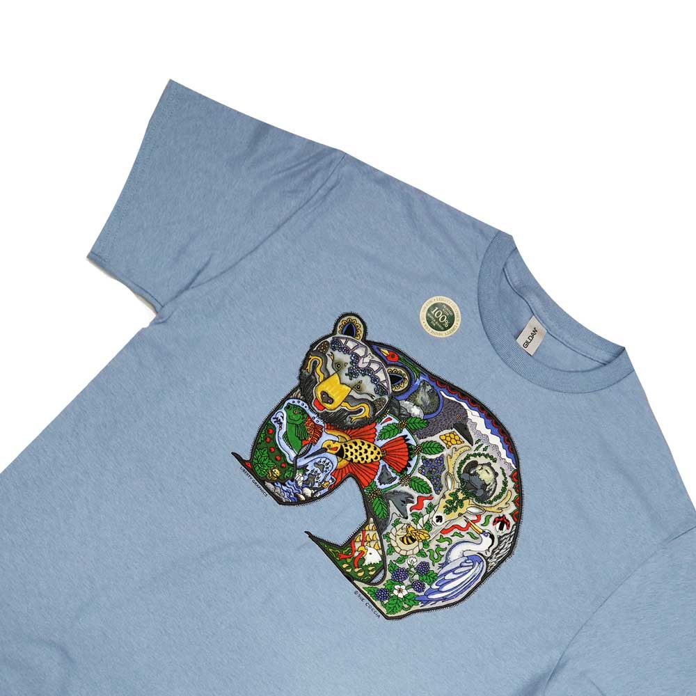 Liberty Graphics T-Shirts Earth Art Black Bear ブラックベアー アースアートシリーズ