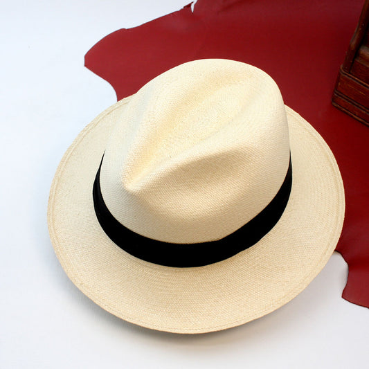 パナマハット バーティーブルー Barty Cristi バーティークリスティー 編子が3カ月要して編み上げるー