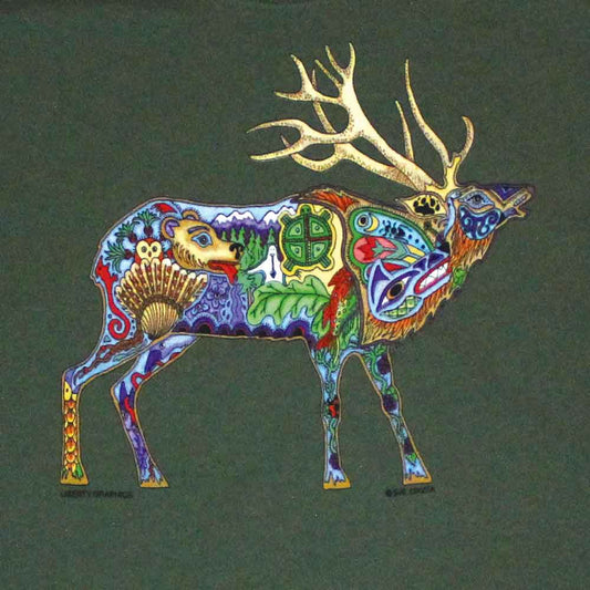 Liberty Graphics T-Shirts Earth Art Elk アースアート エルク