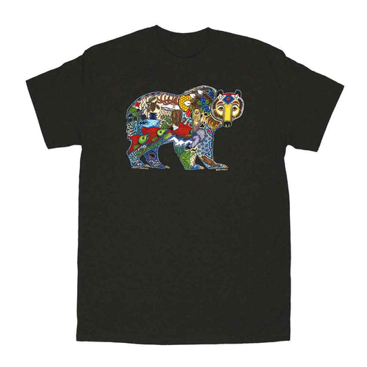 Liberty Graphics T-Shirts Earth Art Grizzly Beer グリーズリーベアー