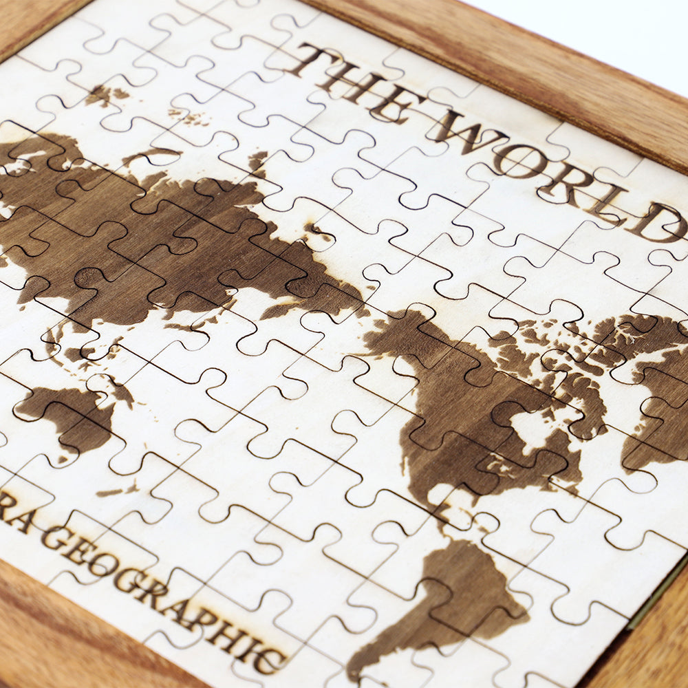 ロックスモーション 木製 ジグゾーパズル The World 世界地図