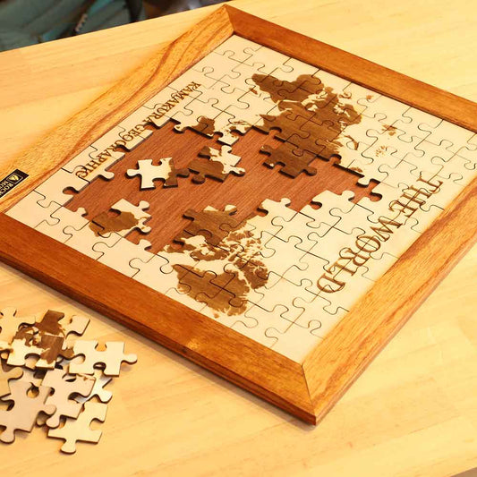 ロックスモーション 木製 ジグゾーパズル The World 世界地図