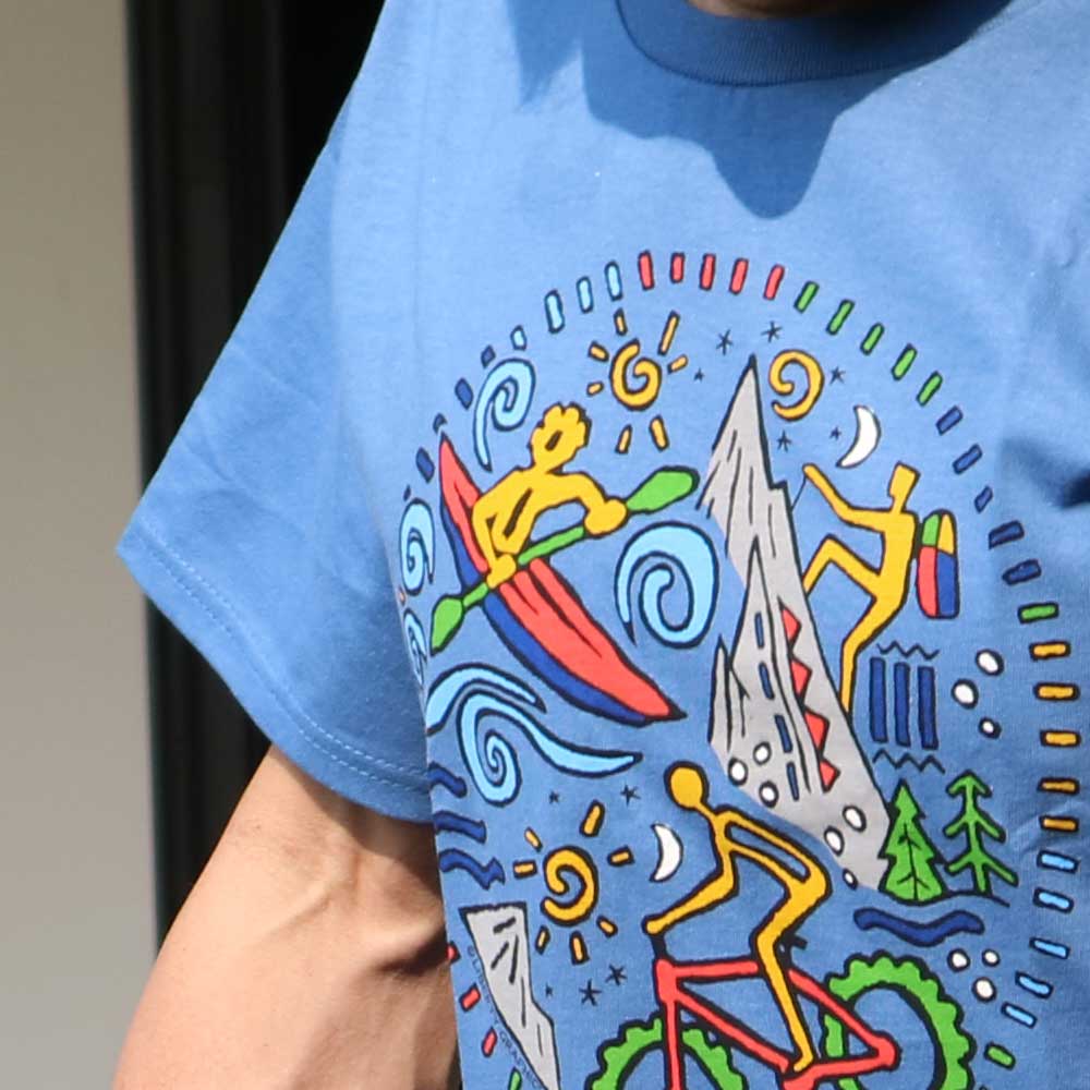Liberty Graphics T-Shirts Outdoor About アウトドアアバウト サイクリストTシャツ