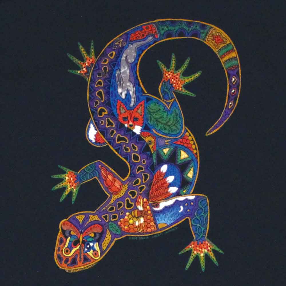 Liberty Graphics T-Shirts Earth Art Lizard トカゲのT-Shirts