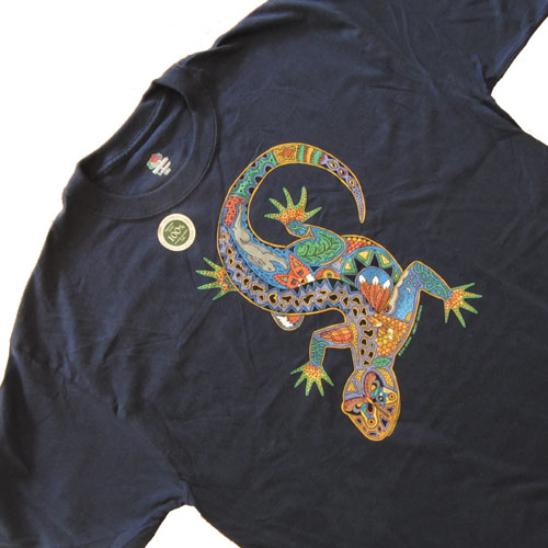 Liberty Graphics T-Shirts Earth Art Lizard トカゲのT-Shirts