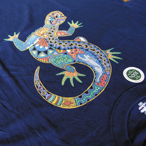 Liberty Graphics T-Shirts Earth Art Lizard トカゲのT-Shirts