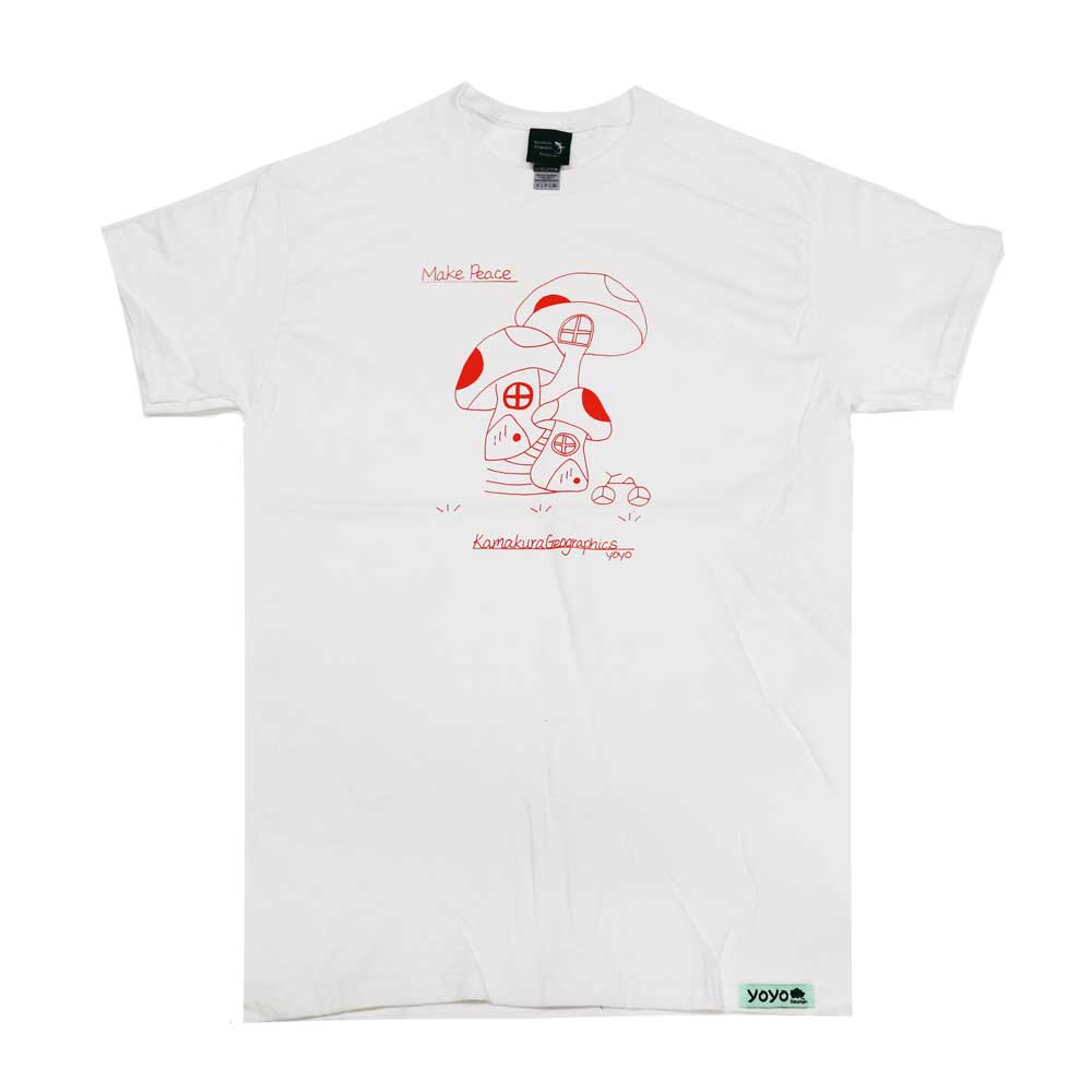 鎌T-Shirts メイクピース キノコ Make Peace Kinoko
