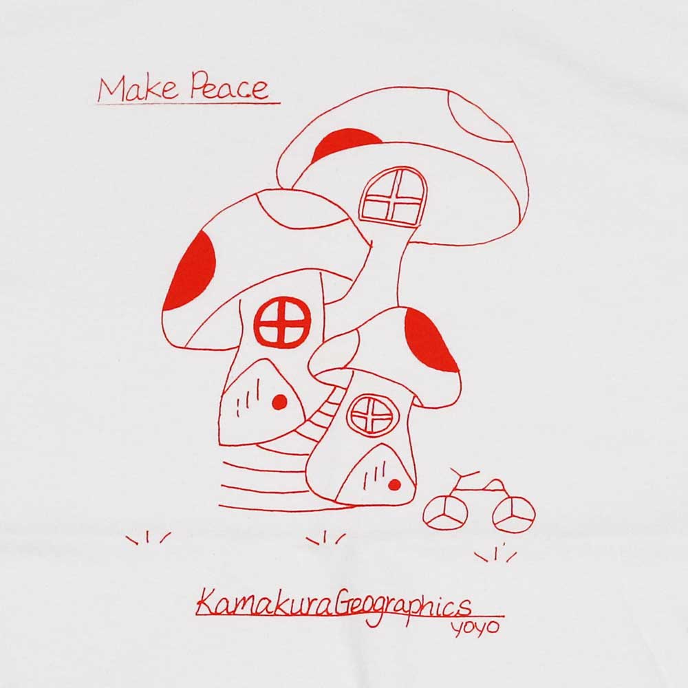 鎌T-Shirts メイクピース キノコ Make Peace Kinoko
