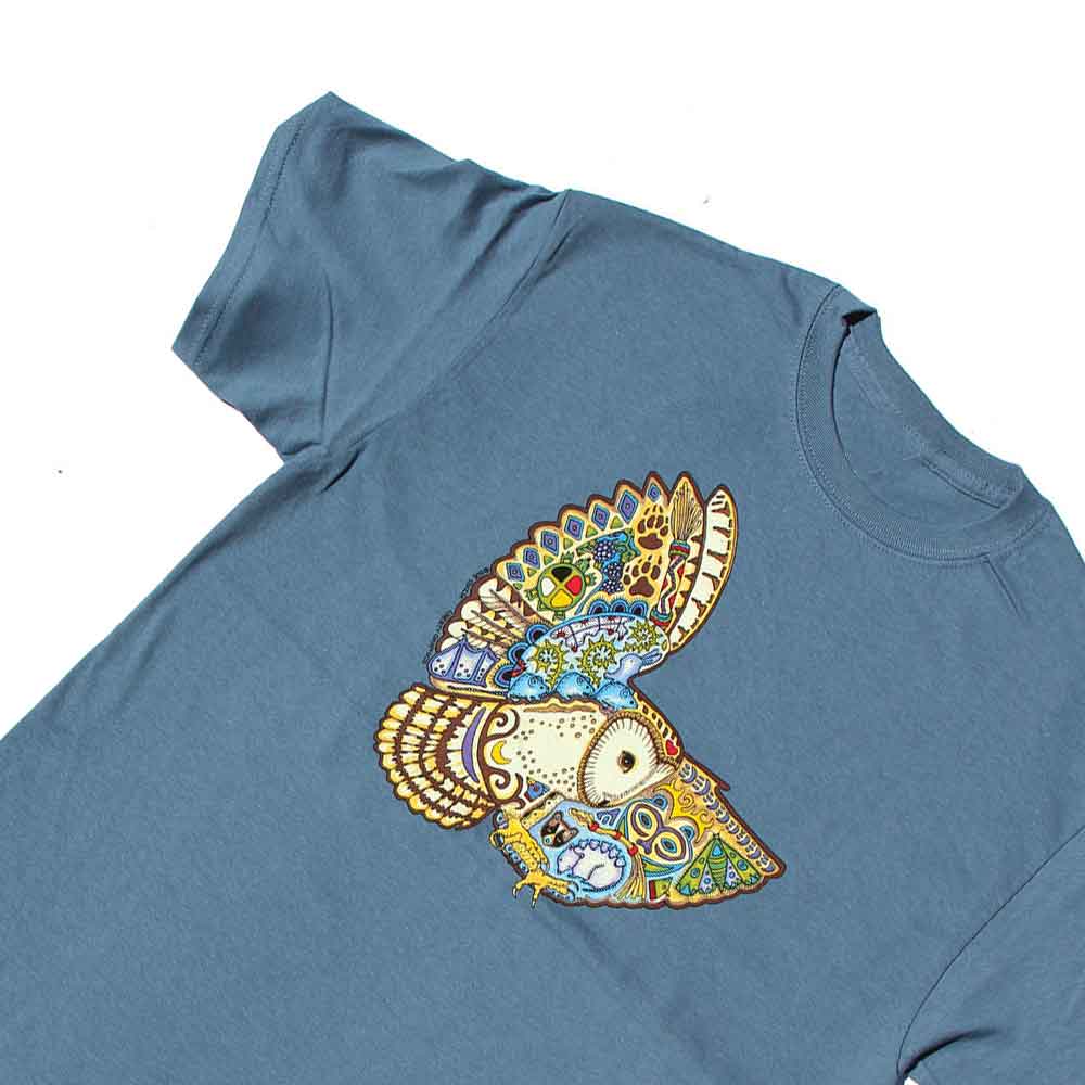 Liberty Graphics T-Shirts Earth Art Owl アースアート フクロウ