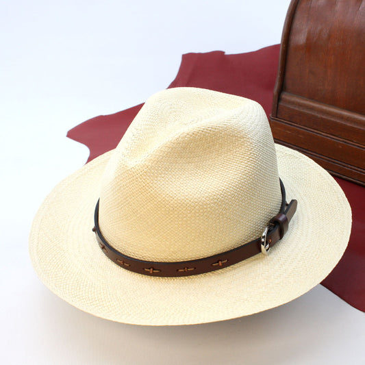 パナマハット バーティーブルー Barty Scotte バーティースコット 革バンドモデル