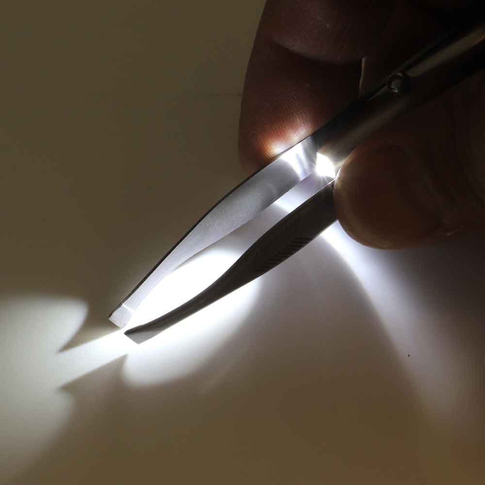 ネールケアセット ポケットネールクリッパー LED トゥイザーズ 爪ヤスリ 牛皮革ケース