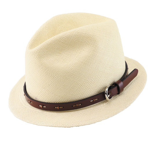 パナマハット バーティーブルー Barty Quark バーティークウォーク 革バンドモデル