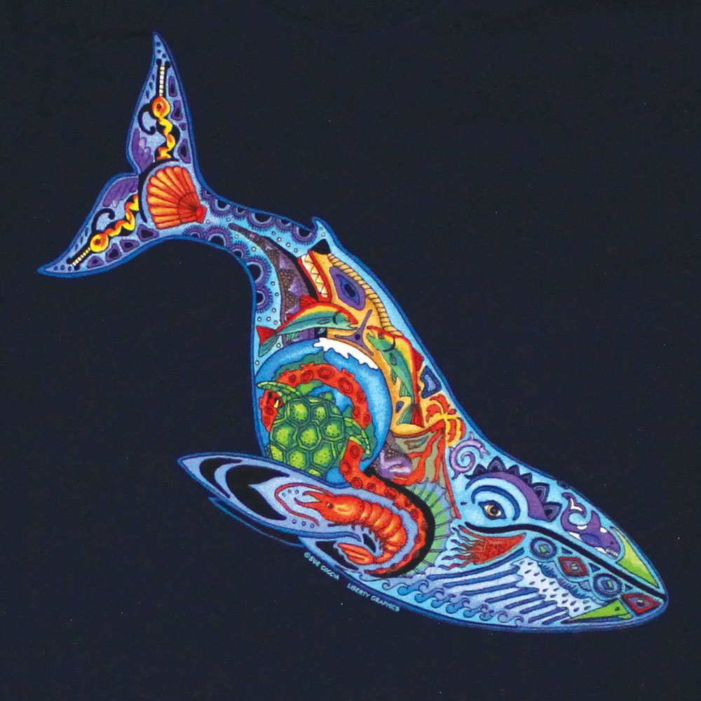 Liberty Graphics T-Shirts Earth Art Whale アースアート 鯨