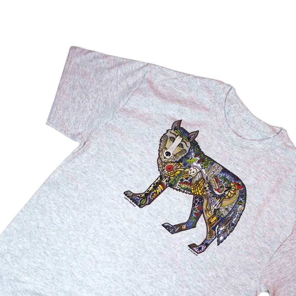 Liberty Graphics T-Shirts Earth Art Wolf ウルフ