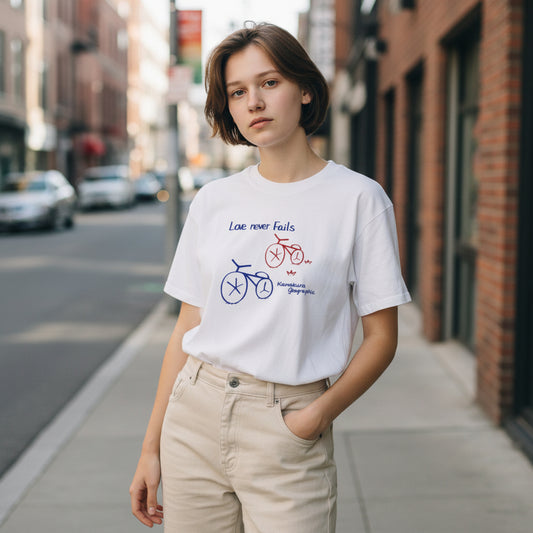 鎌T-Shirts New 自転車 Bicycle Love never fails