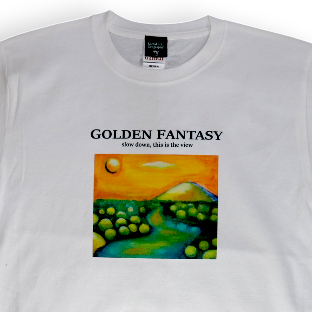 鎌T-Shirts アートT-Shirts/ Golden Fantasy  ゴールデンファンタジー  Artist : Minasa   ハンドライティングアート　ベルリンアーティスト