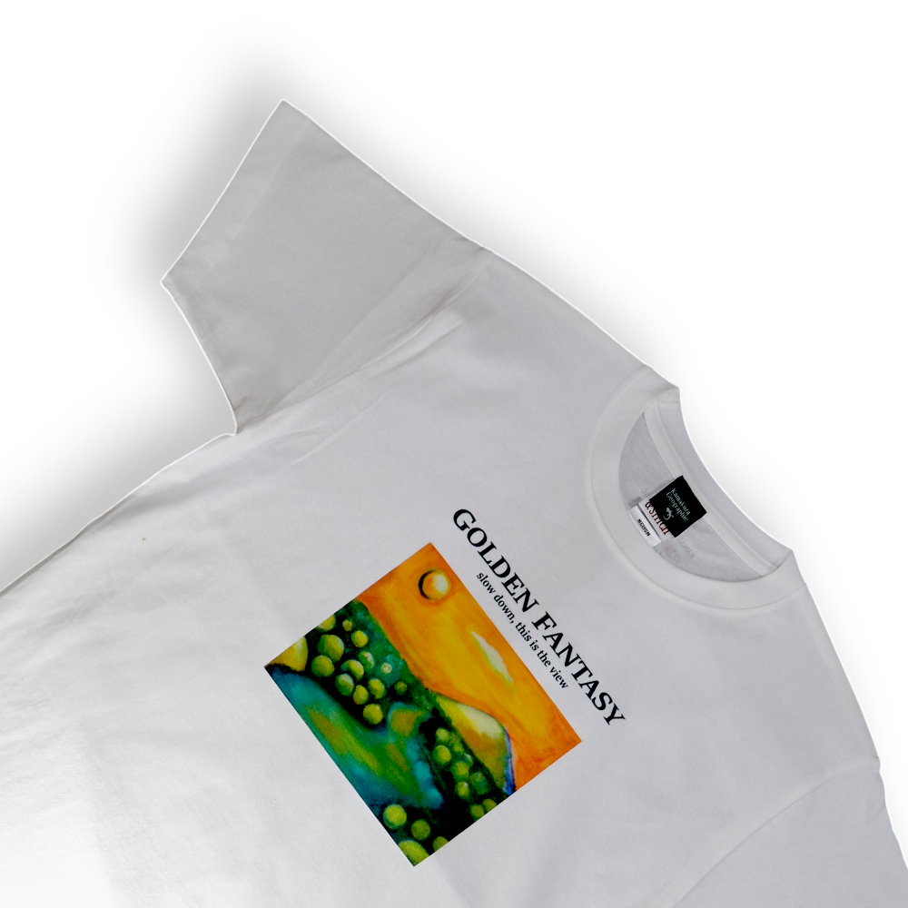 鎌T-Shirts アートT-Shirts/ Golden Fantasy  ゴールデンファンタジー  Artist : Minasa   ハンドライティングアート　ベルリンアーティスト