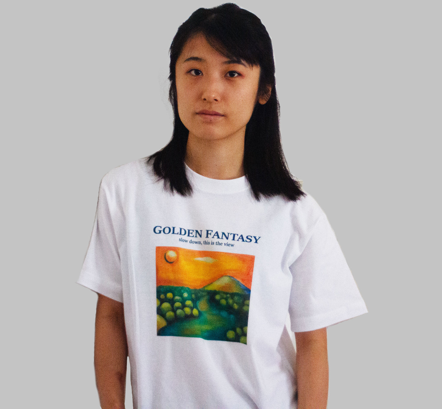 鎌T-Shirts アートT-Shirts/ Golden Fantasy  ゴールデンファンタジー  Artist : Minasa   ハンドライティングアート　ベルリンアーティスト