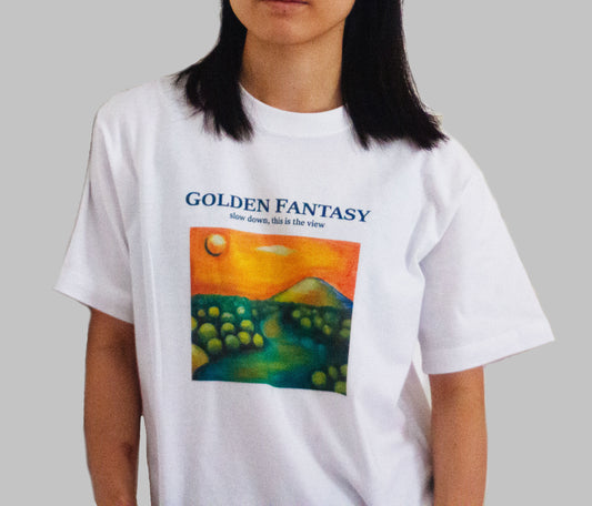 鎌T-Shirts アートT-Shirts/ Golden Fantasy  ゴールデンファンタジー  Artist : Minasa   ハンドライティングアート　ベルリンアーティスト