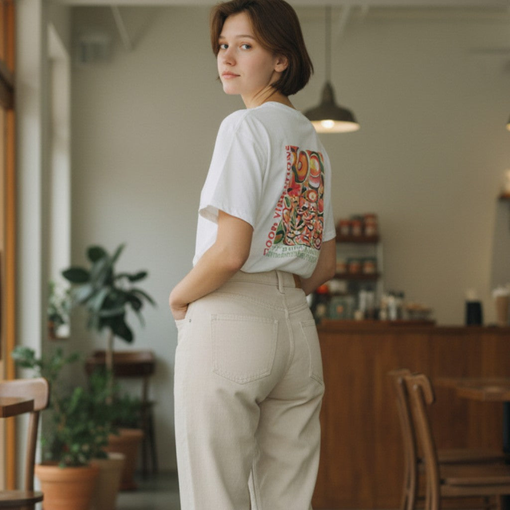 鎌T-Shirts アートT-Shirts/ Good Vibrations  グッドバイブレーションズ  Artist : Minasa   ハンドライティングアート　ベルリンアーティスト