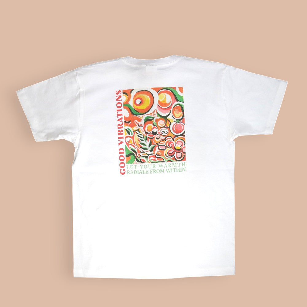 鎌T-Shirts アートT-Shirts/ Good Vibrations  グッドバイブレーションズ  Artist : Minasa   ハンドライティングアート　ベルリンアーティスト
