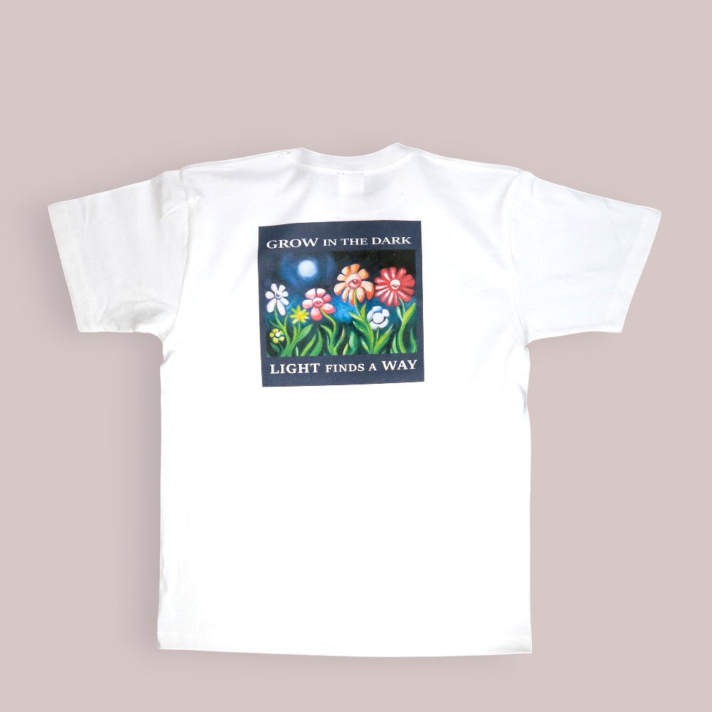 鎌T-Shirts アートT-Shirts/ Grow in the dark グローンザダーク  Artist : Minasa   ハンドライティングアート　ベルリンアーティスト