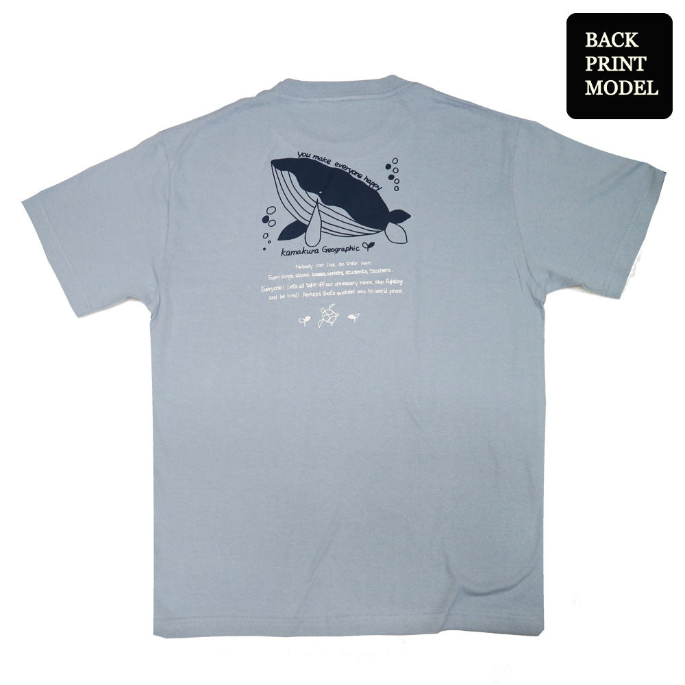 鎌T-Shirts New ハッピーホウェール Happy Whale