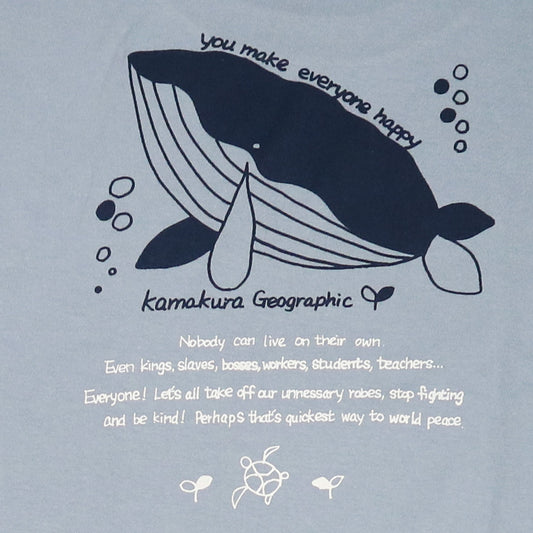 鎌T-Shirts New ハッピーホウェール Happy Whale