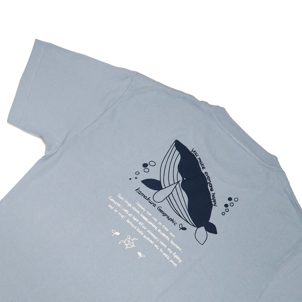 鎌T-Shirts New ハッピーホウェール Happy Whale