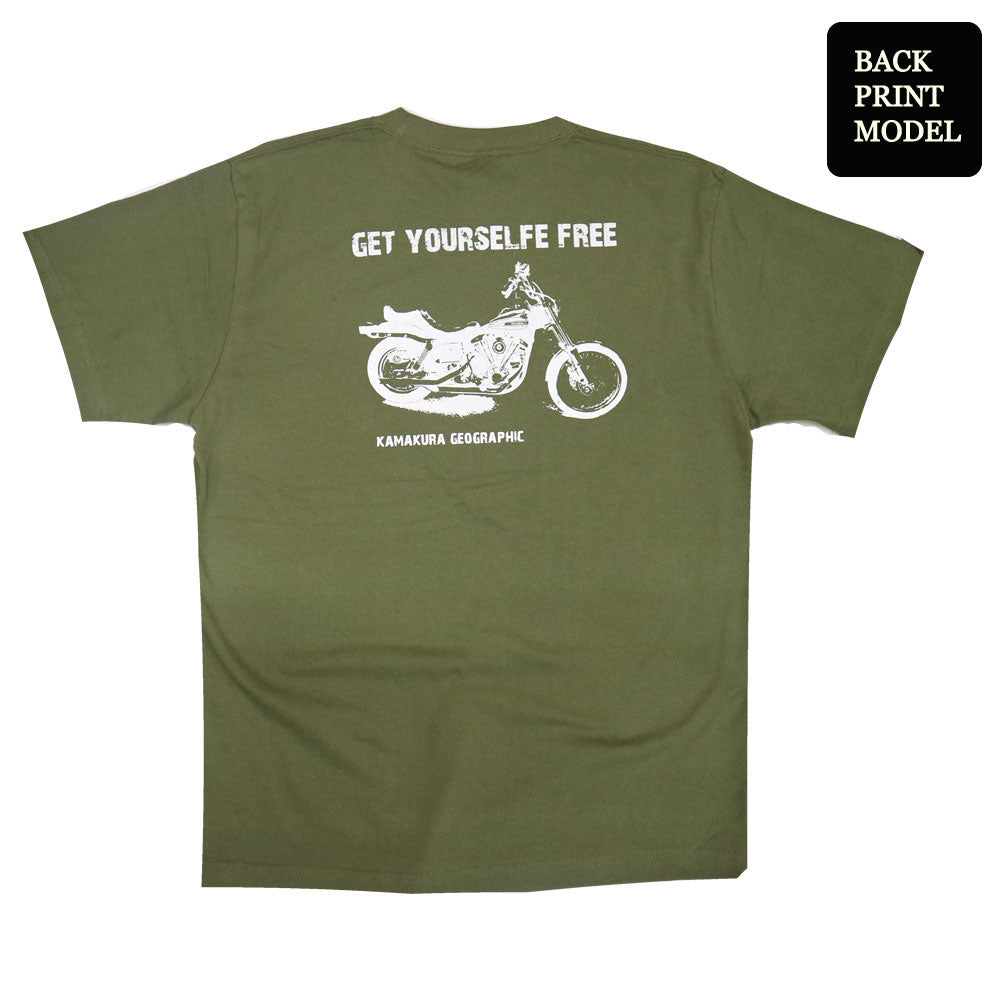 鎌T-Shirts New【Get yourself free】シリーズ ハーレー Harley Davidson ショベルヘッド