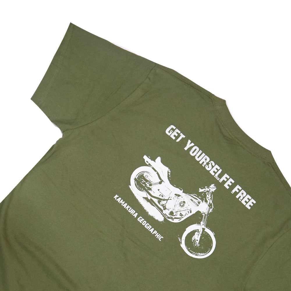 鎌T-Shirts New【Get yourself free】シリーズ ハーレー Harley Davidson ショベルヘッド