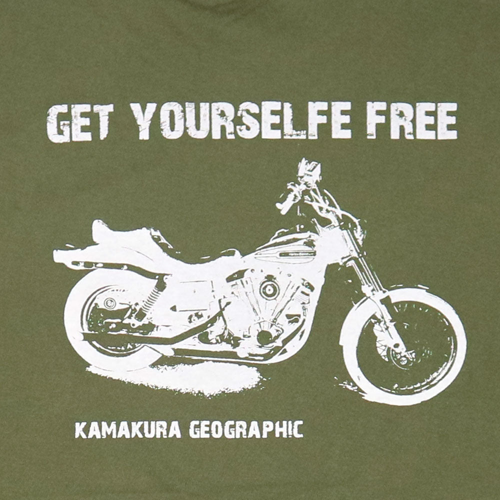 鎌T-Shirts New【Get yourself free】シリーズ ハーレー Harley Davidson ショベルヘッド