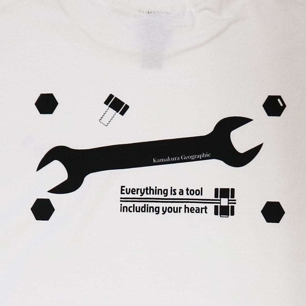 鎌T-Shirts 全ては道具 Everything is a tool　スパナ